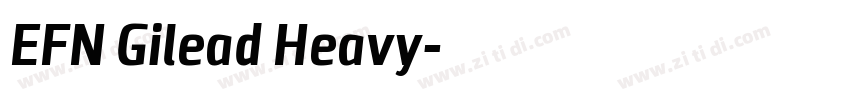 EFN Gilead Heavy字体转换